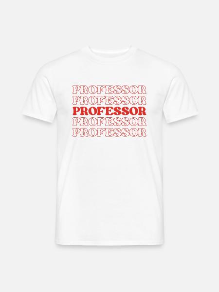 Professor, Pädagoge, Lehrer, Ausbilder, Dozent - Männer T-Shirt - Weiß