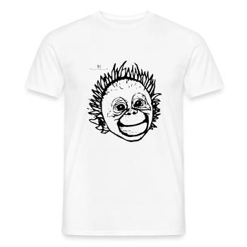 Rare forest people - Men's T-Shirt - white - Front - AI Model Male 178 dark (178cm)
