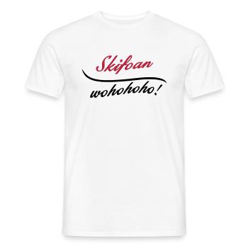 skifoan - skifahren - Männer T-Shirt - Weiß - Vorne - AI Model Male 178 dark (178cm)