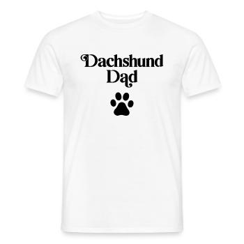 Dachshund Dad - Men's T-Shirt - white - Front - AI Model Male 178 dark (178cm)