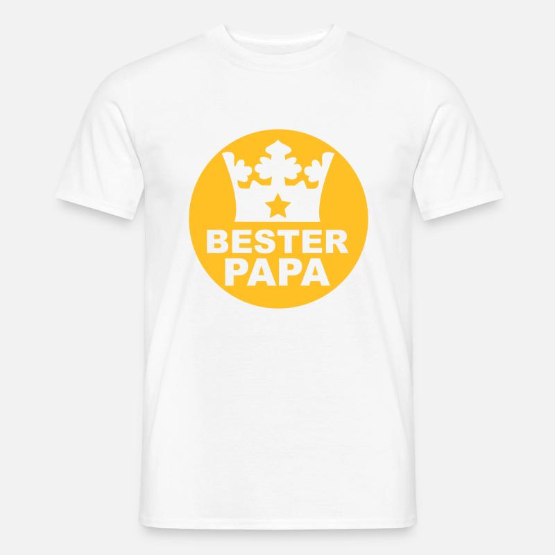 Bester Papa - Männer T-Shirt - Weiß