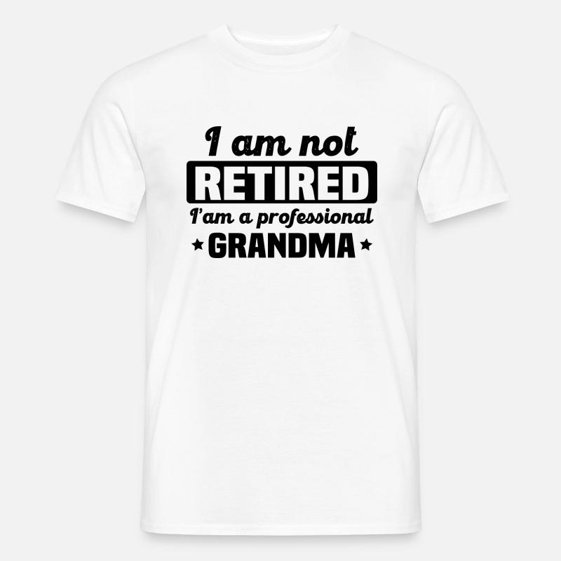 Ich bin eine professionelle Großmutter - Männer T-Shirt - Weiß