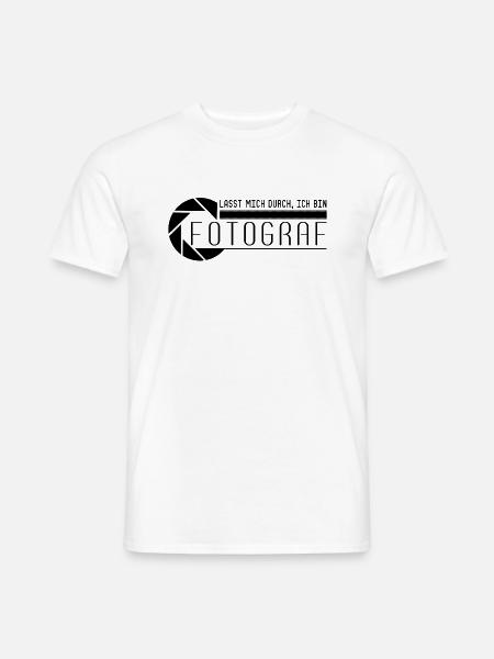 Ich bin Fotograf - Männer T-Shirt - Weiß