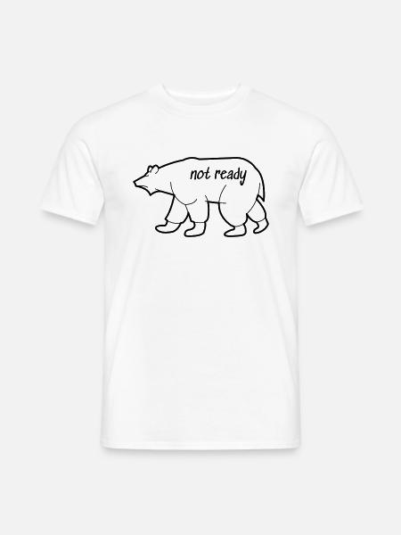 Eisbär Zeichnung - Männer T-Shirt - Weiß