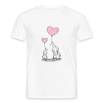 Elovphants - T-shirt homme - blanc - Devant - AI Model Male 178 dark (178cm)