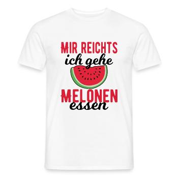Melone - Männer T-Shirt - Weiß - Vorne - AI Model Male 178 dark (178cm)