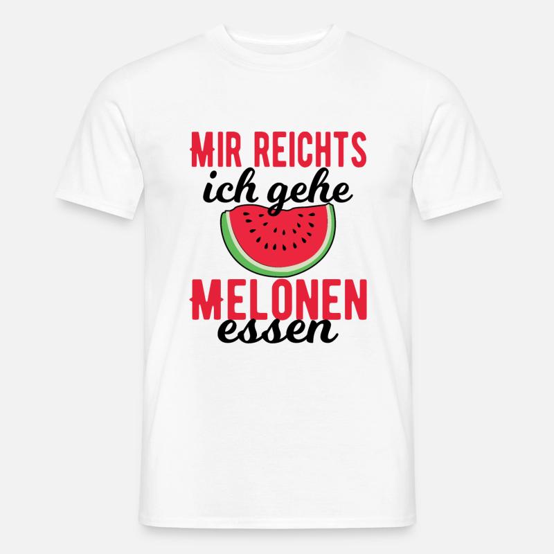 Melone - Männer T-Shirt - Weiß
