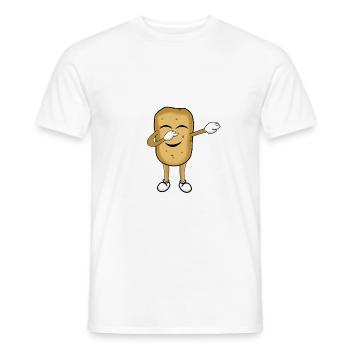 potato - Men's T-Shirt - white - Front - AI Model Male 178 dark (178cm)