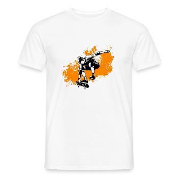 Skating - Männer T-Shirt - Weiß - Vorne - AI Model Male 178 dark (178cm)