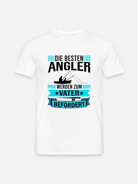 Angel Papa Vater - Männer T-Shirt - Weiß