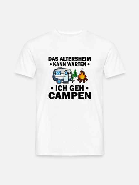 Camper und Rentner - Männer T-Shirt - Weiß