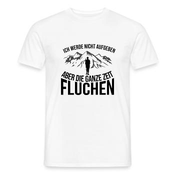 Ich werde nicht aufgeben aber Fluchen - Männer T-Shirt - Weiß - Vorne - AI Model Male 178 dark (178cm)