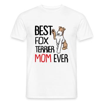 Foxterrier - Männer T-Shirt - Weiß - Vorne - AI Model Male 178 dark (178cm)