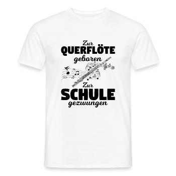 Querflöte - Männer T-Shirt - Weiß - Vorne - AI Model Male 178 dark (178cm)