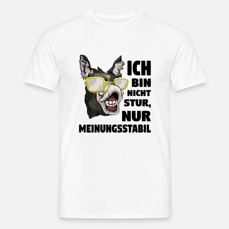 Bauer Esel - Männer T-Shirt - Weiß