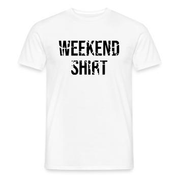 Wochenende - Männer T-Shirt - Weiß - Vorne - AI Model Male 178 dark (178cm)