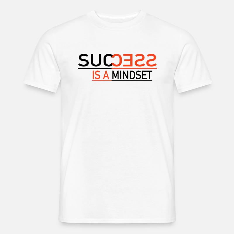 Success is a mindset - Männer T-Shirt - Weiß