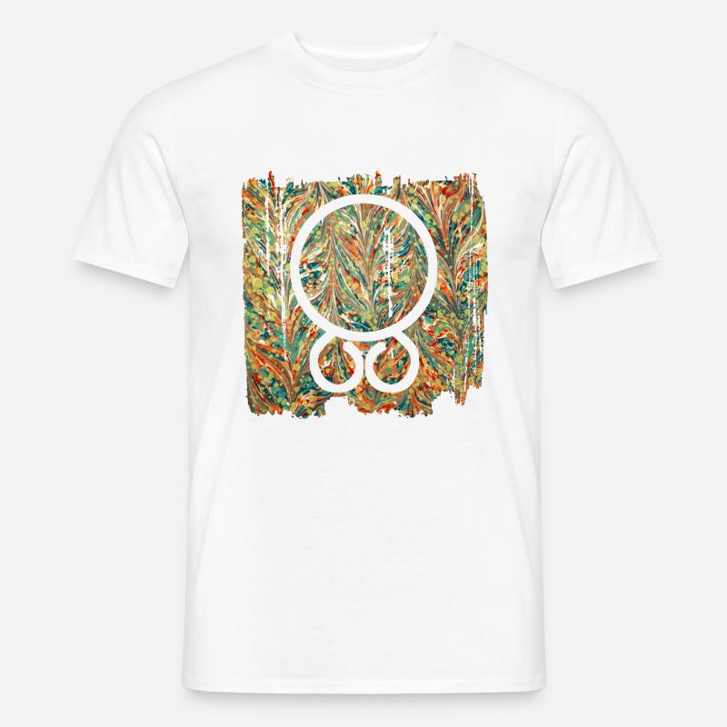 trollkreuz e 20 - Männer T-Shirt - Weiß