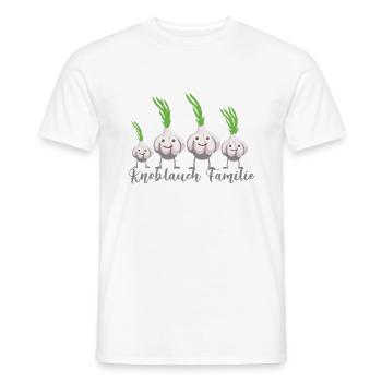 knoblauch familie,knoblauch,familie - Männer T-Shirt - Weiß - Vorne - AI Model Male 178 dark (178cm)