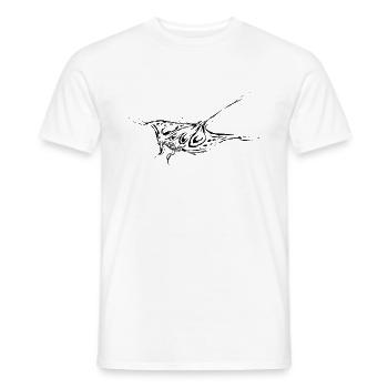 Rochen - Männer T-Shirt - Weiß - Vorne - AI Model Male 178 dark (178cm)