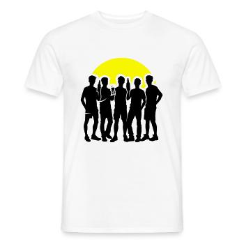 Junggesellen Party Gruppe Feiern Jga - Männer T-Shirt - Weiß - Vorne - AI Model Male 178 dark (178cm)