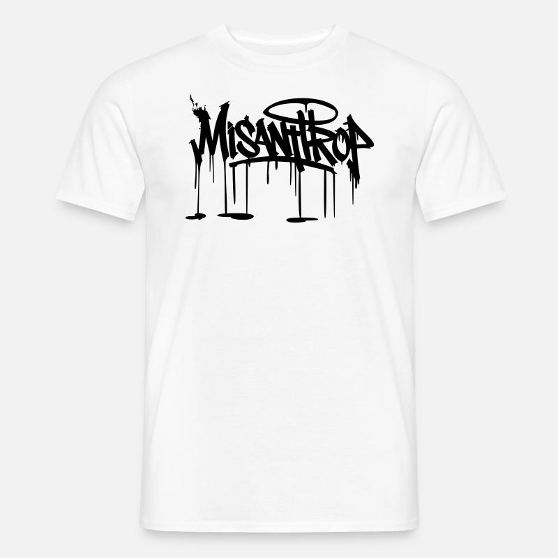 Style Misanthrop - Männer T-Shirt - Weiß
