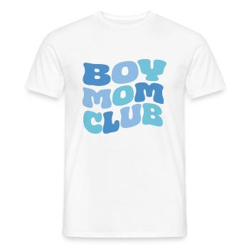 Boy Mom Club - Men's T-Shirt - white - Front - AI Model Male 178 dark (178cm)