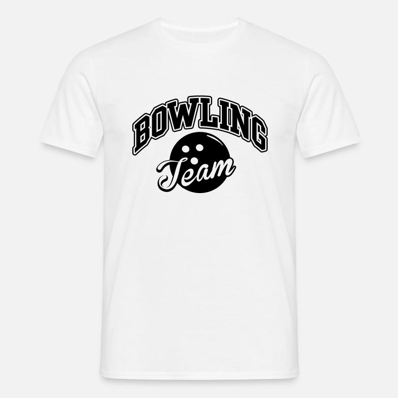 Bowling Team - Männer T-Shirt - Weiß