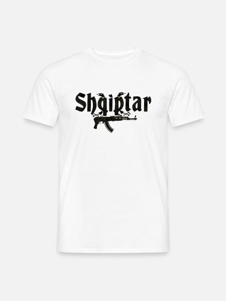Shqiptar - Albaner - Männer T-Shirt - Weiß