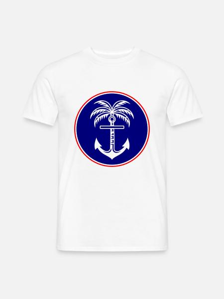 Palm Tree Anchor Icon - Men's T-Shirt - white