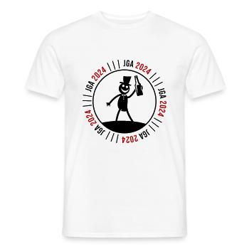 Enterrement de vie de garçon 2024 - T-shirt homme - blanc - Devant - AI Model Male 178 dark (178cm)