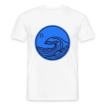 Wave Sea Ocean Water - Men's T-Shirt - white - Front - AI Model Male 178 dark (178cm)