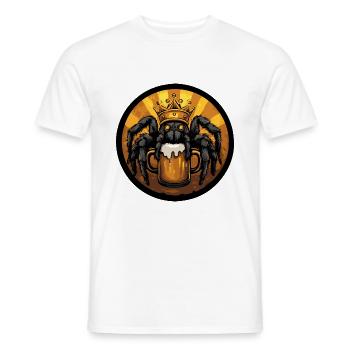 Tarantula Bier Comic - Männer T-Shirt - Weiß - Vorne - AI Model Male 178 dark (178cm)