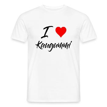 Kauen Gummi - I Love Kaugummi - Männer T-Shirt - Weiß - Vorne - AI Model Male 178 dark (178cm)