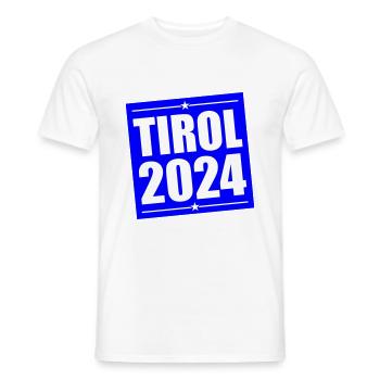 Tyrol 2024 - T-shirt homme - blanc - Devant - AI Model Male 178 dark (178cm)