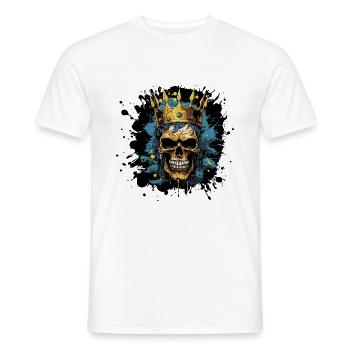 Skeleton King Crown - Men's T-Shirt - white - Front - AI Model Male 178 dark (178cm)