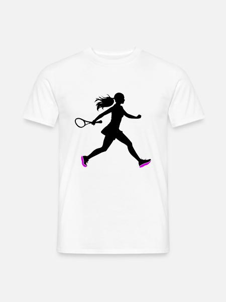 Tennis Player Icon - Men's T-Shirt - white
