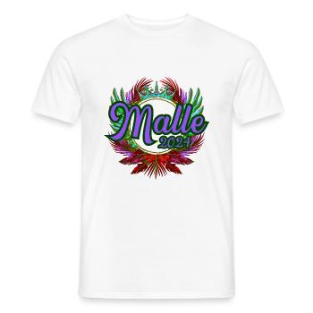 L’équipe Malle 2024 - T-shirt homme - blanc - Devant - AI Model Male 178 dark (178cm)