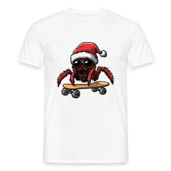 Tarantula Weihnachten Lustig - Männer T-Shirt - Weiß - Vorne - AI Model Male 178 dark (178cm)