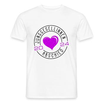 Hen party 2024 - Men's T-Shirt - white - Front - AI Model Male 178 dark (178cm)