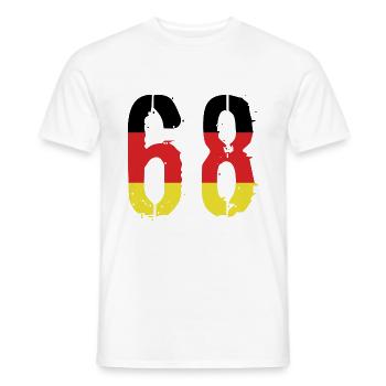 Maillot 68 Numéro Allemagne - T-shirt homme - blanc - Devant - AI Model Male 178 dark (178cm)