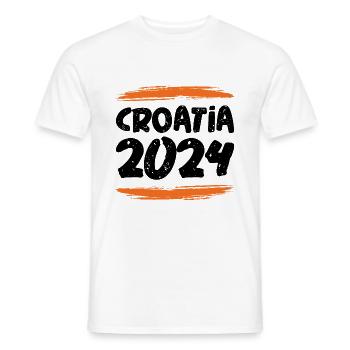 Croatia 2024 - Männer T-Shirt - Weiß - Vorne - AI Model Male 178 dark (178cm)