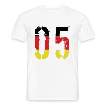 Maillot 5 numéros Allemagne - T-shirt homme - blanc - Devant - AI Model Male 178 dark (178cm)