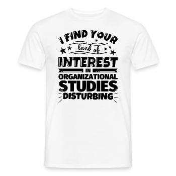 Organisationsstudien lustiges Geschenk - Männer T-Shirt - Weiß - Vorne - AI Model Male 178 dark (178cm)