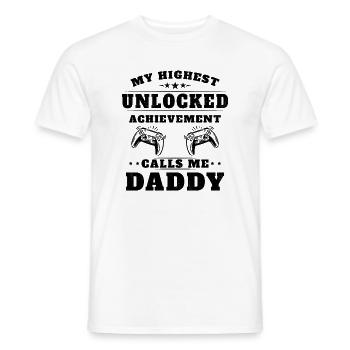 Meine höchste freigeschaltete Errungenschaft nennt mich Opa - Männer T-Shirt - Weiß - Vorne - AI Model Male 178 dark (178cm)