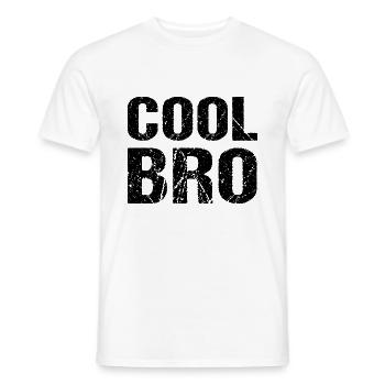 Frère Cool - T-shirt homme - blanc - Devant - AI Model Male 178 dark (178cm)