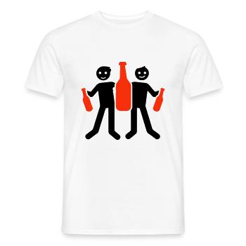 Équipe de célibataire Drôle Jga Stick Figurine - T-shirt homme - blanc - Devant - AI Model Male 178 dark (178cm)