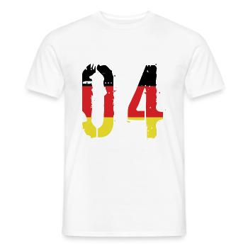 Maillot de l’Allemagne à 4 numéros - T-shirt homme - blanc - Devant - AI Model Male 178 dark (178cm)