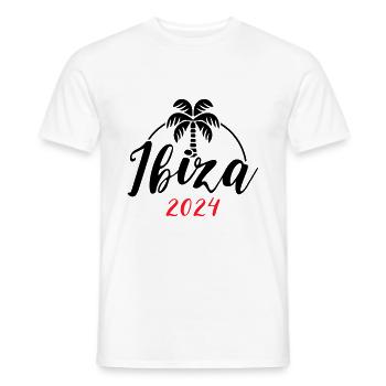 Ibiza 2024 - T-shirt homme - blanc - Devant - AI Model Male 178 dark (178cm)