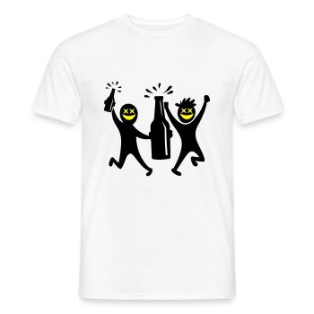 Party Team Beer Bachelorette Party - Men's T-Shirt - white - Front - AI Model Male 178 dark (178cm)
